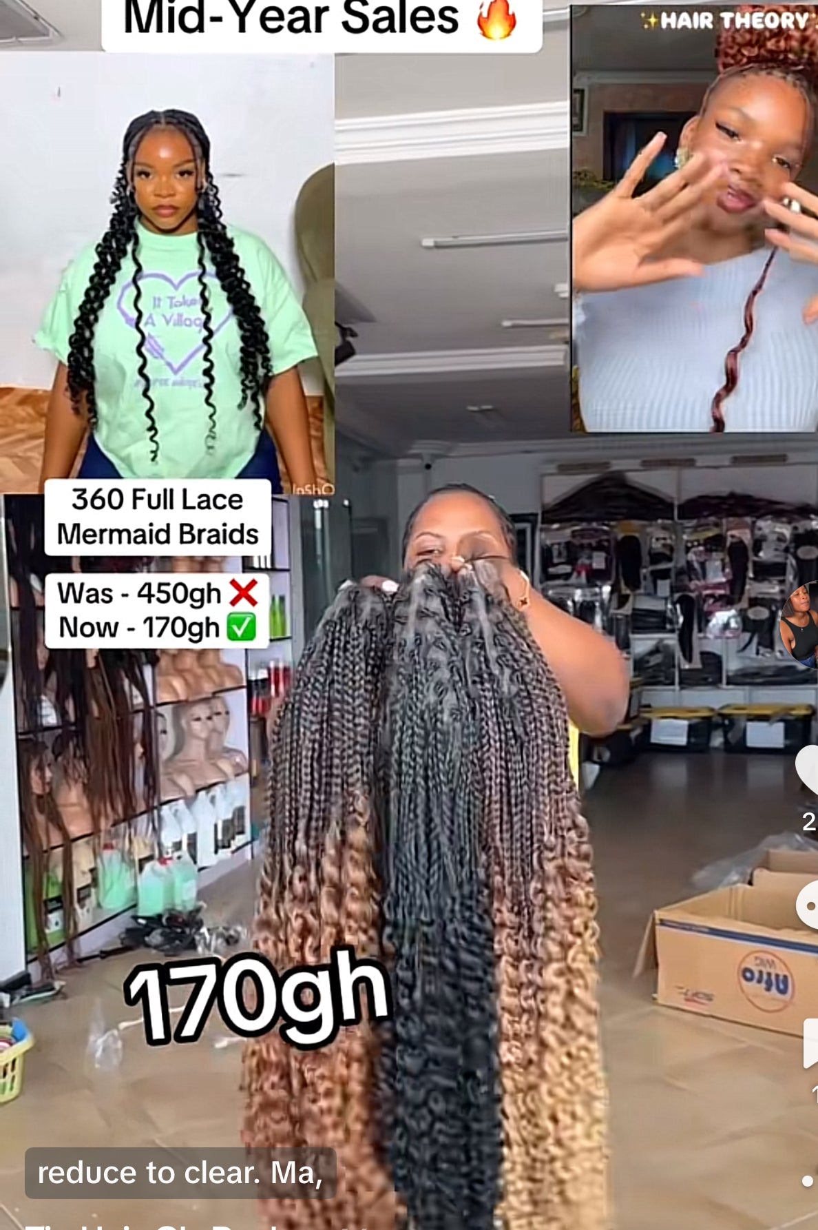 360 Full Lace Mermaid Braids