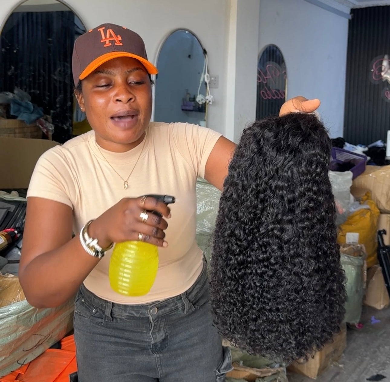 4x4 Closure Luna Wet Curls