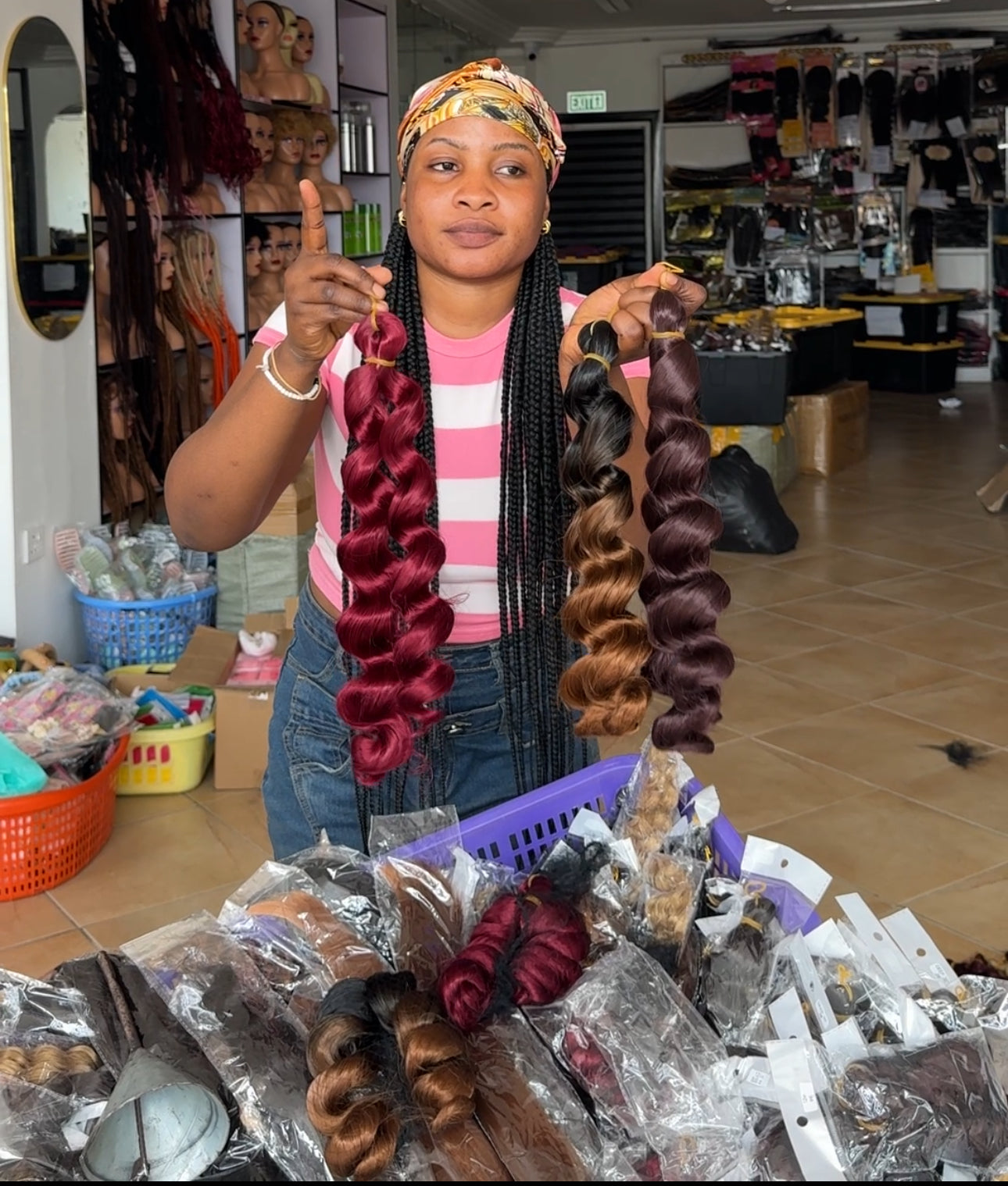 Italian Curls Braids Extension