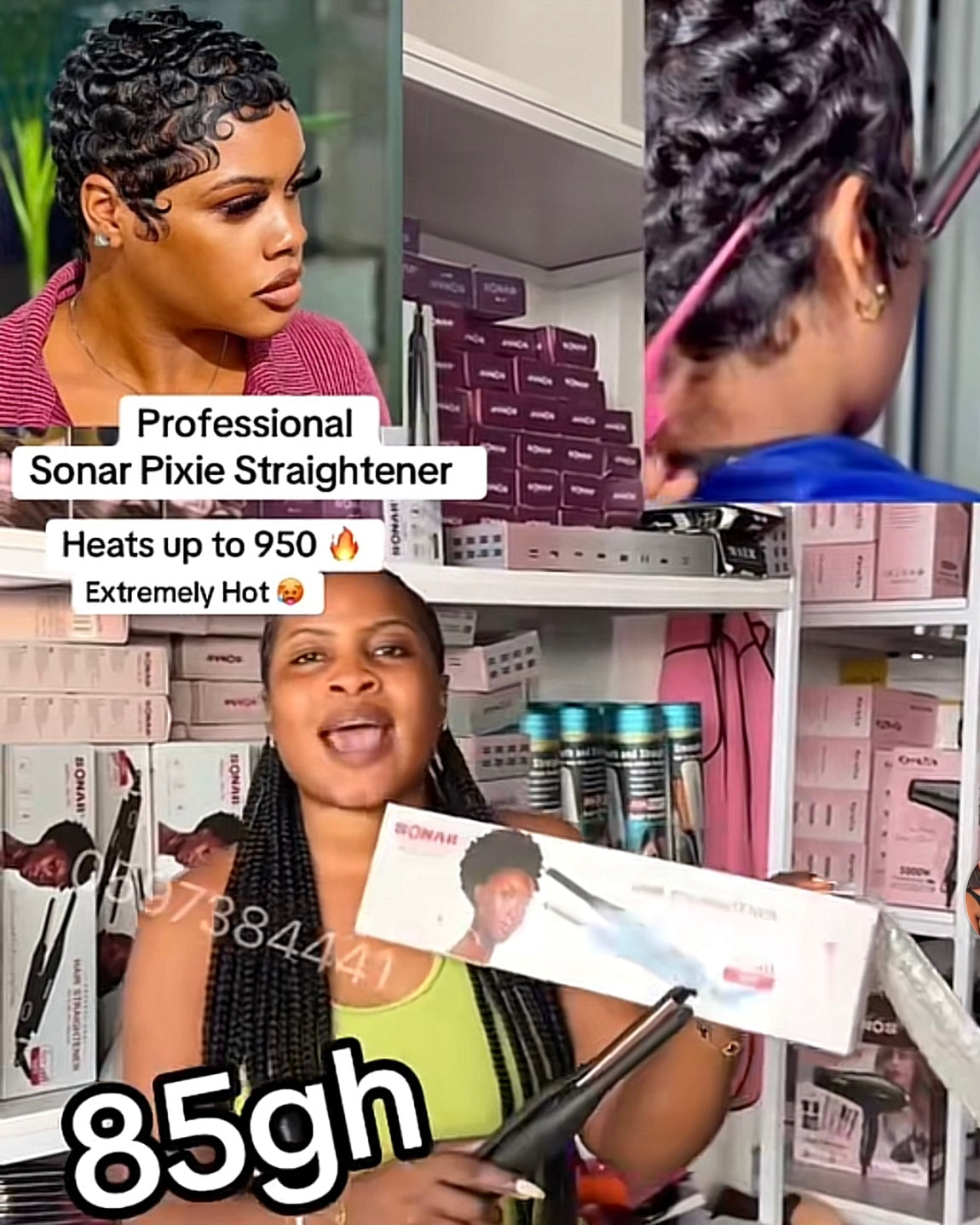 Professional Sonar Pixie Straightener