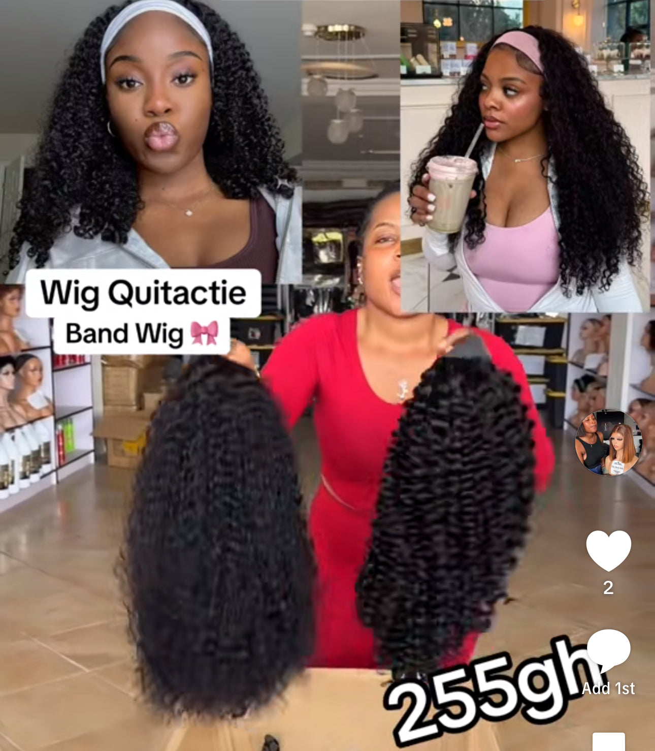 Wig Quitactie Band Wig
