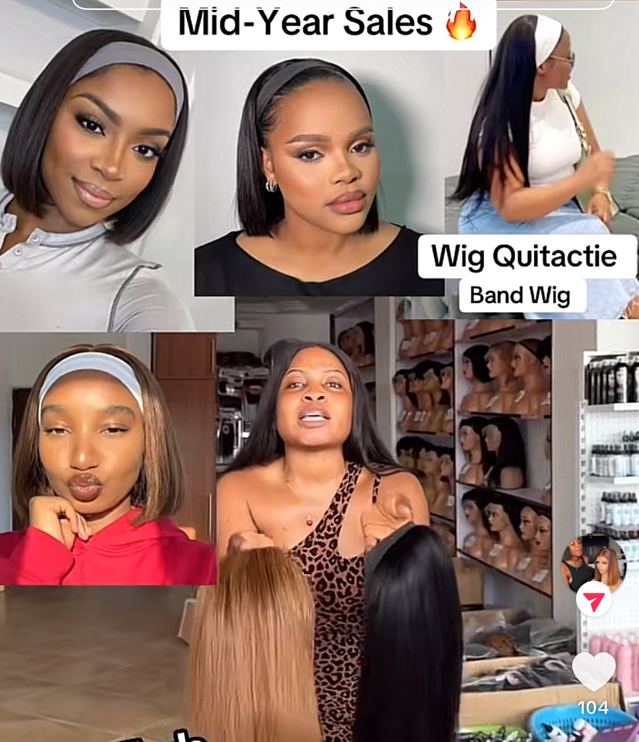 Wig Quitachie Band Wig (Color)