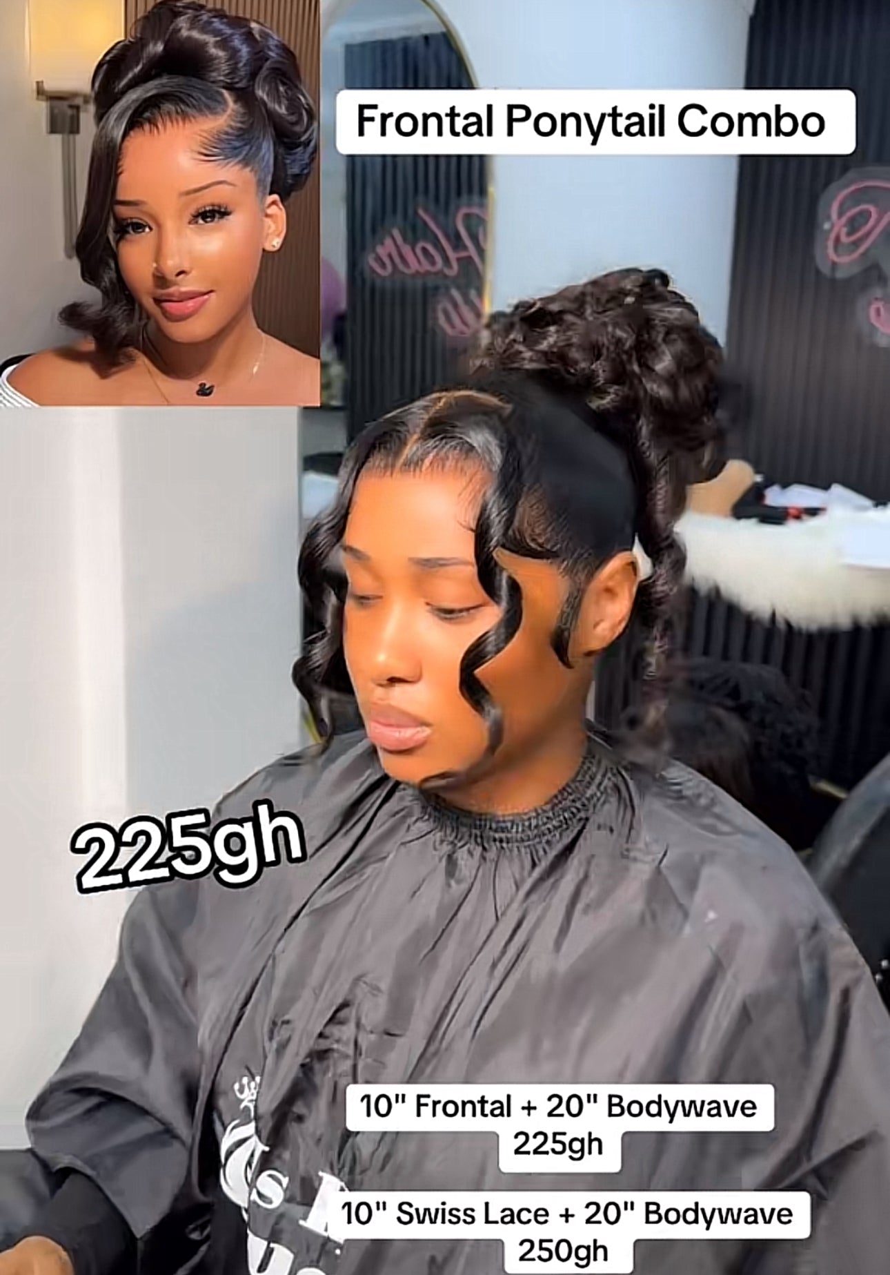 Frontal Ponytail Combo