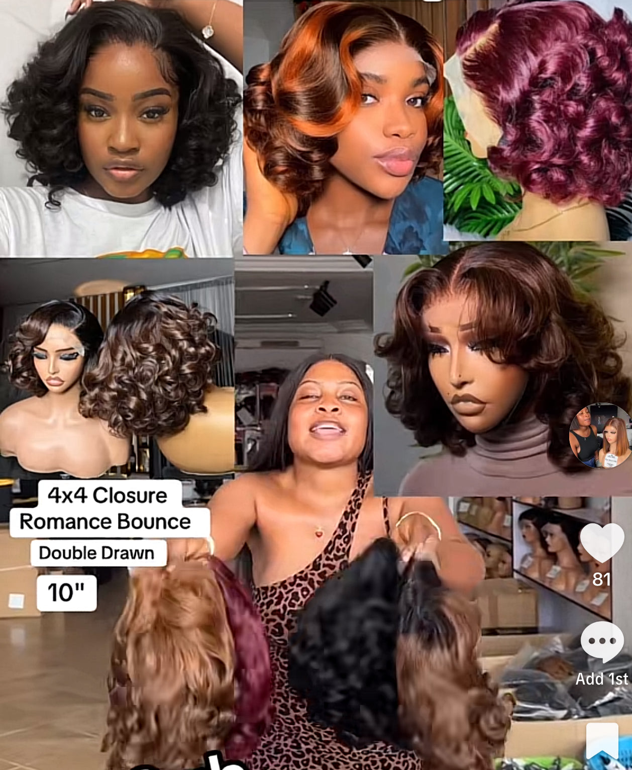4x4 Closure Romance Curls