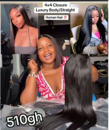 4x4 Closure Luxury Body/Straight