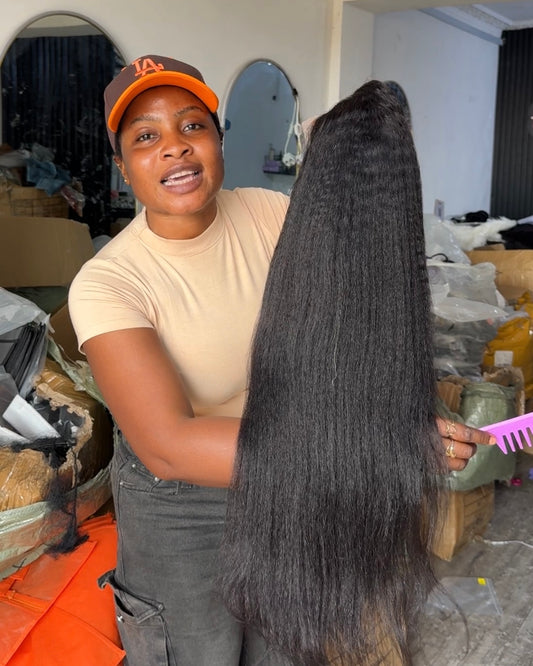 13x4 Full Frontal kinky Straight