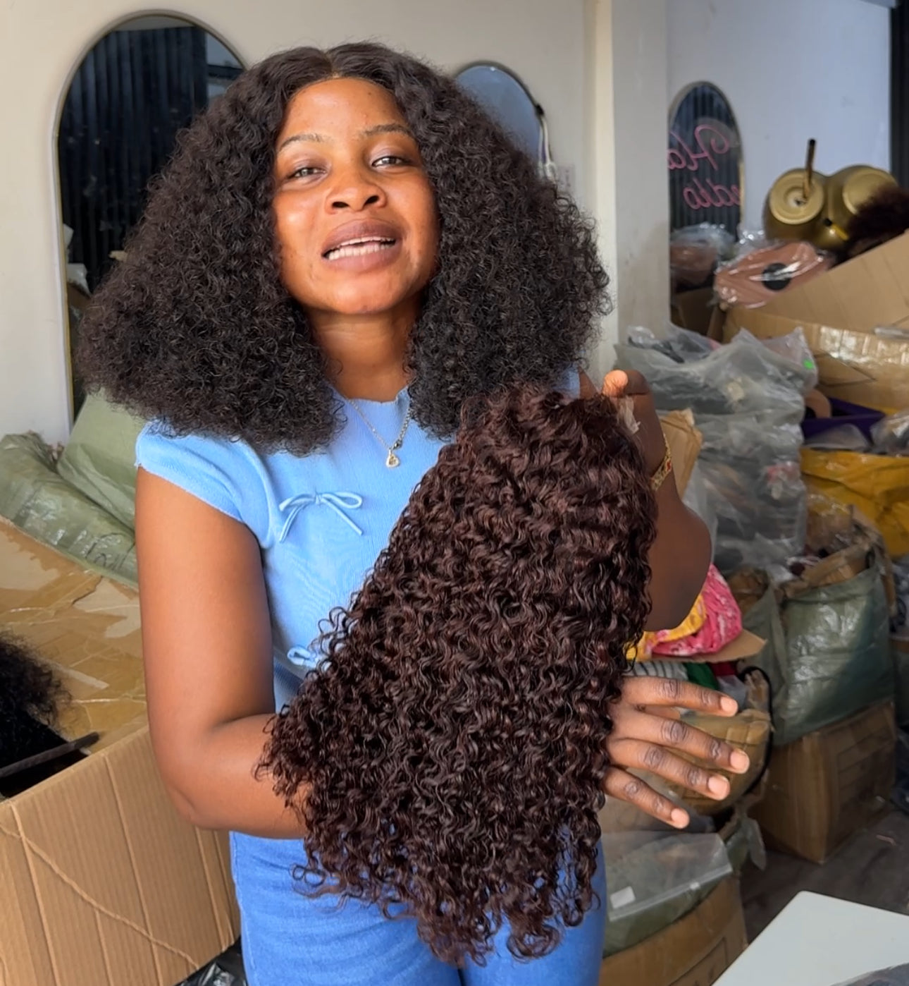4x4 Closure (Brown) Wet Curls