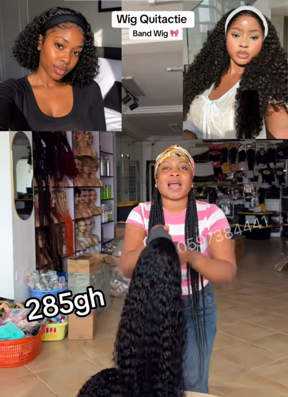 Wig Quitactie Band Wig