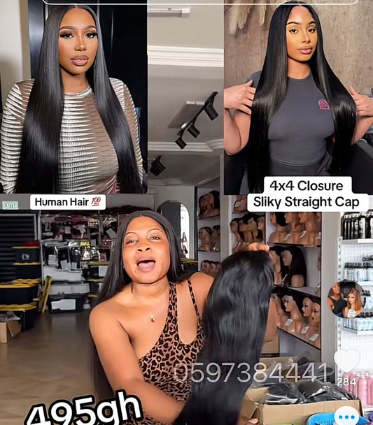 4x4 Closure Silky StraightCap