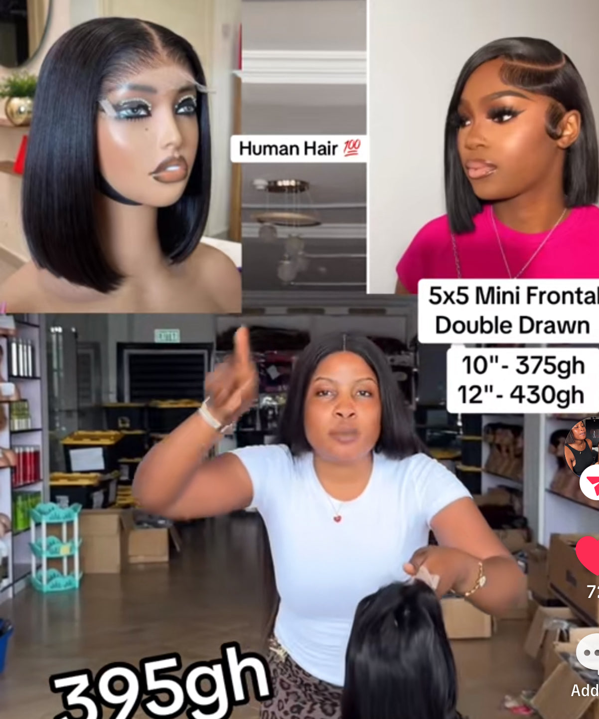 5x5 Mini Frontal
Double Drawn