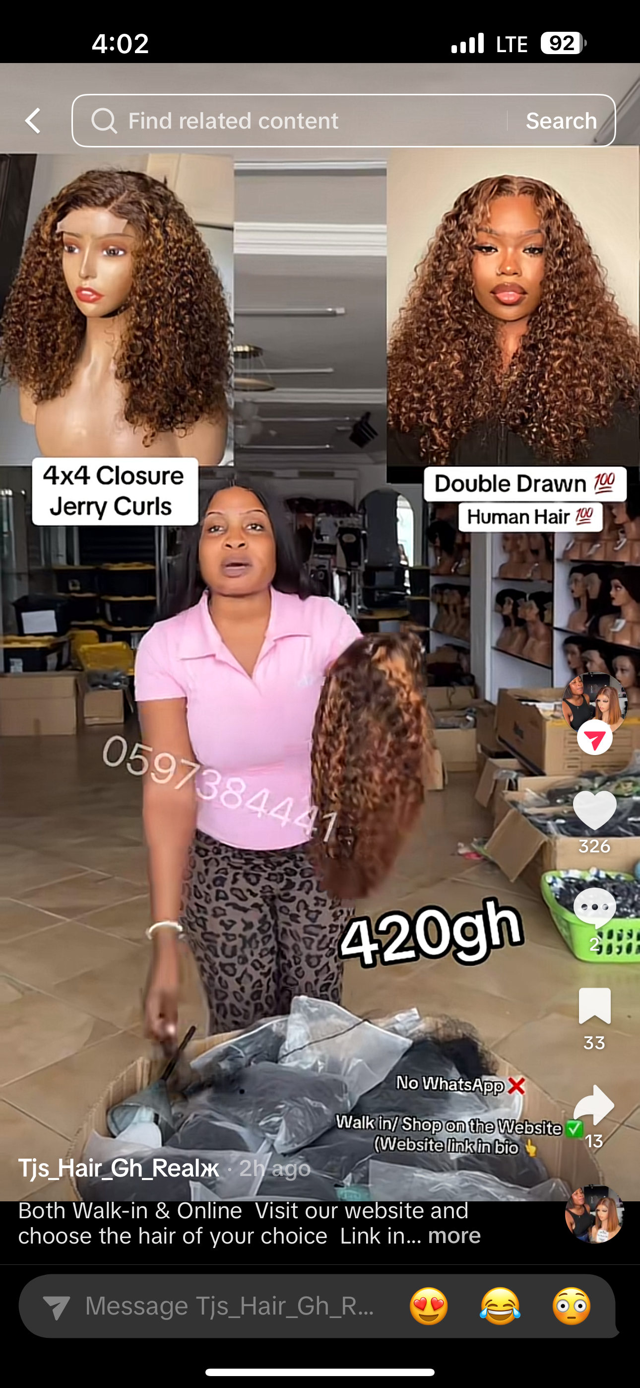 4x4 Closure Jerry Curls DD