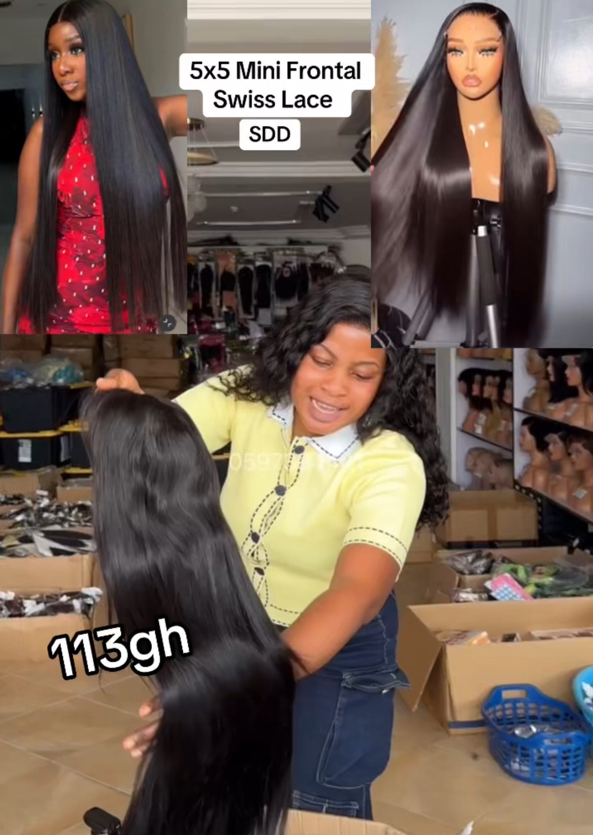 5x5 Mini Frontal Straight (Black)