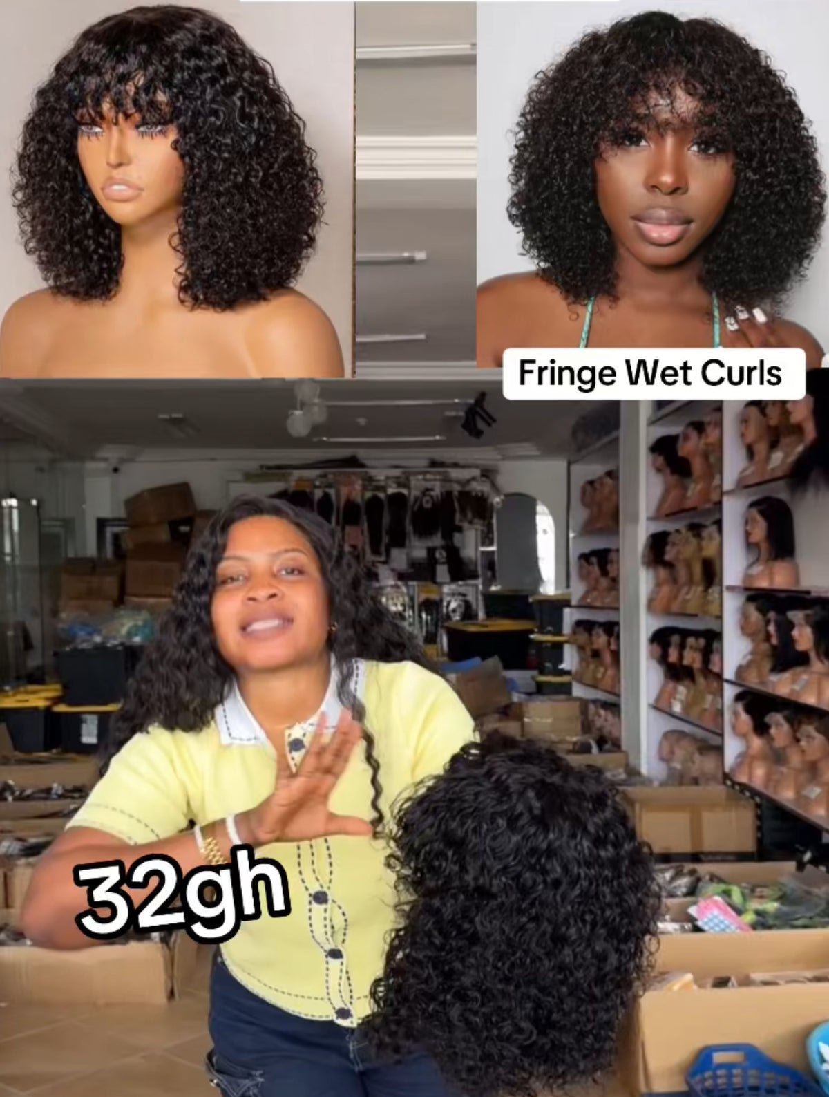 Fringe Wet Curls
