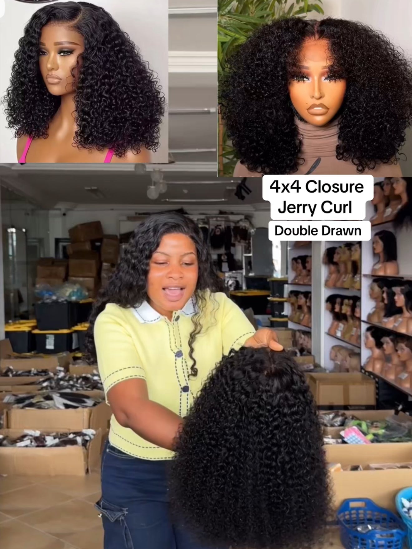 4x4 Closure Jerry Curl DD