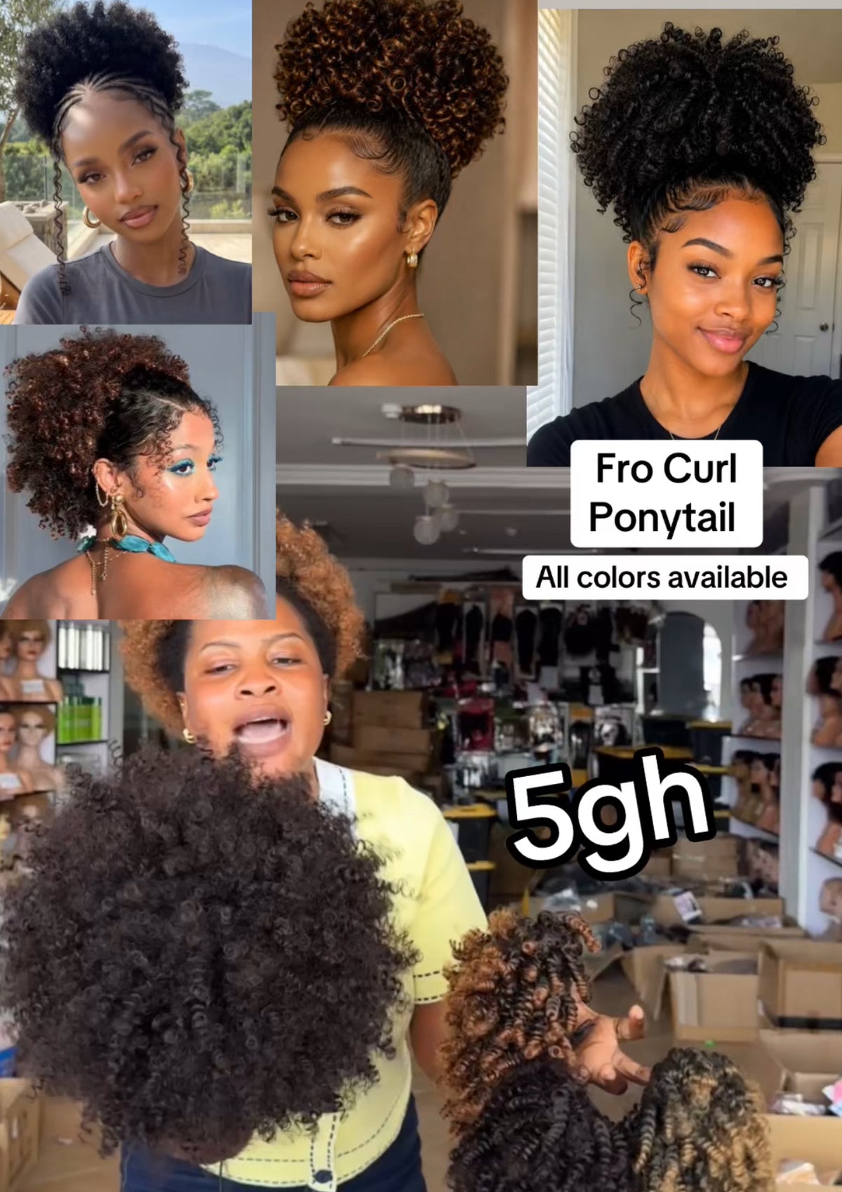 Fro Curl Ponytail