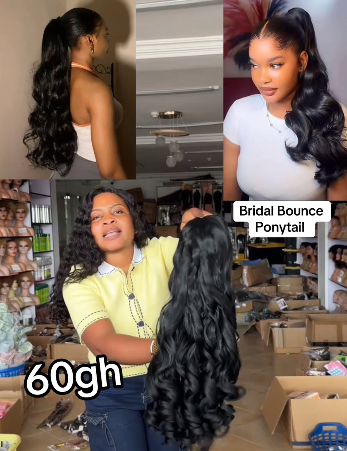 Bridal Bounce Ponytail