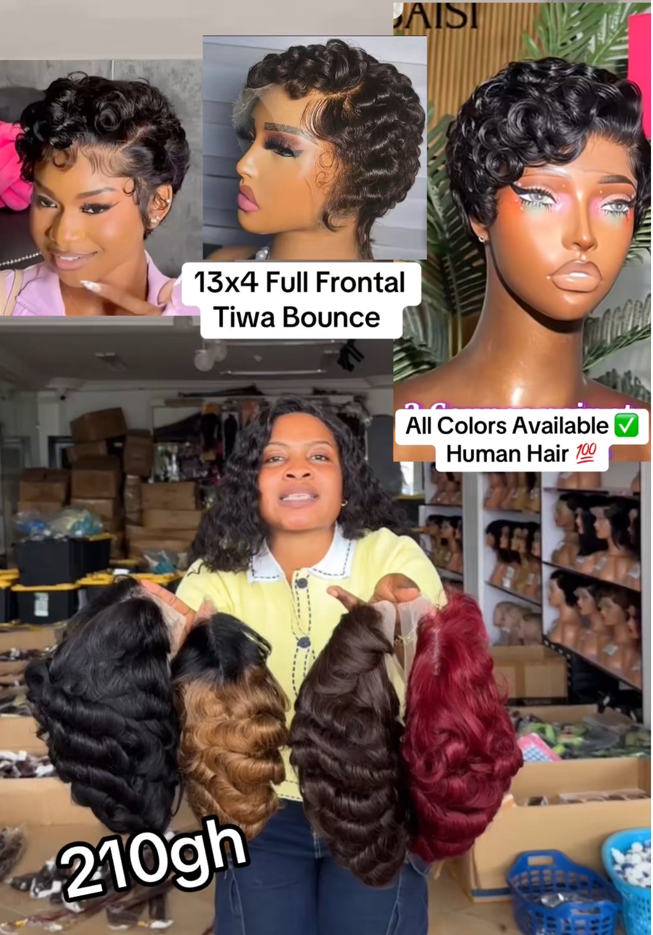13x4 Full Frontal Tiwa Bounce