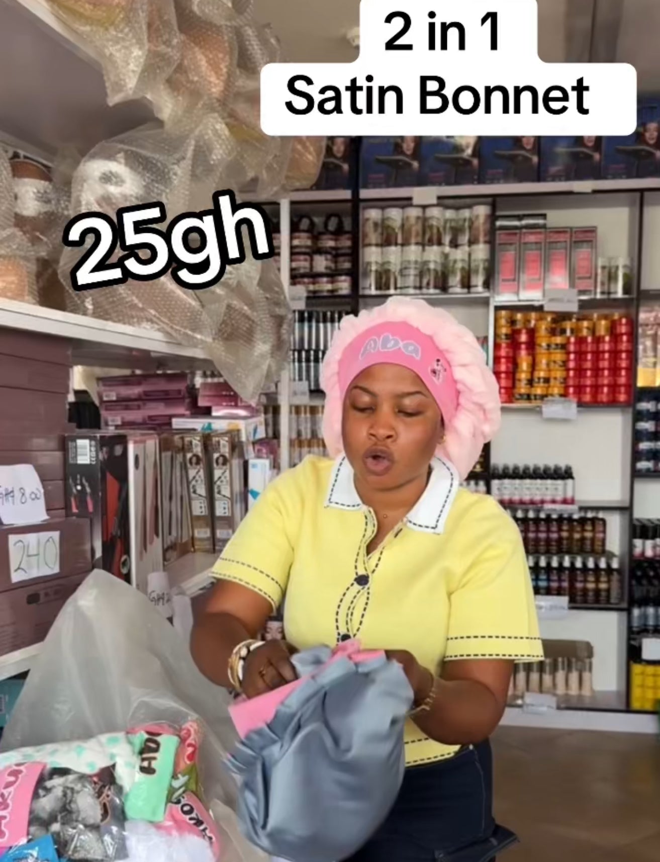 2 in 1 Satin Bonnet