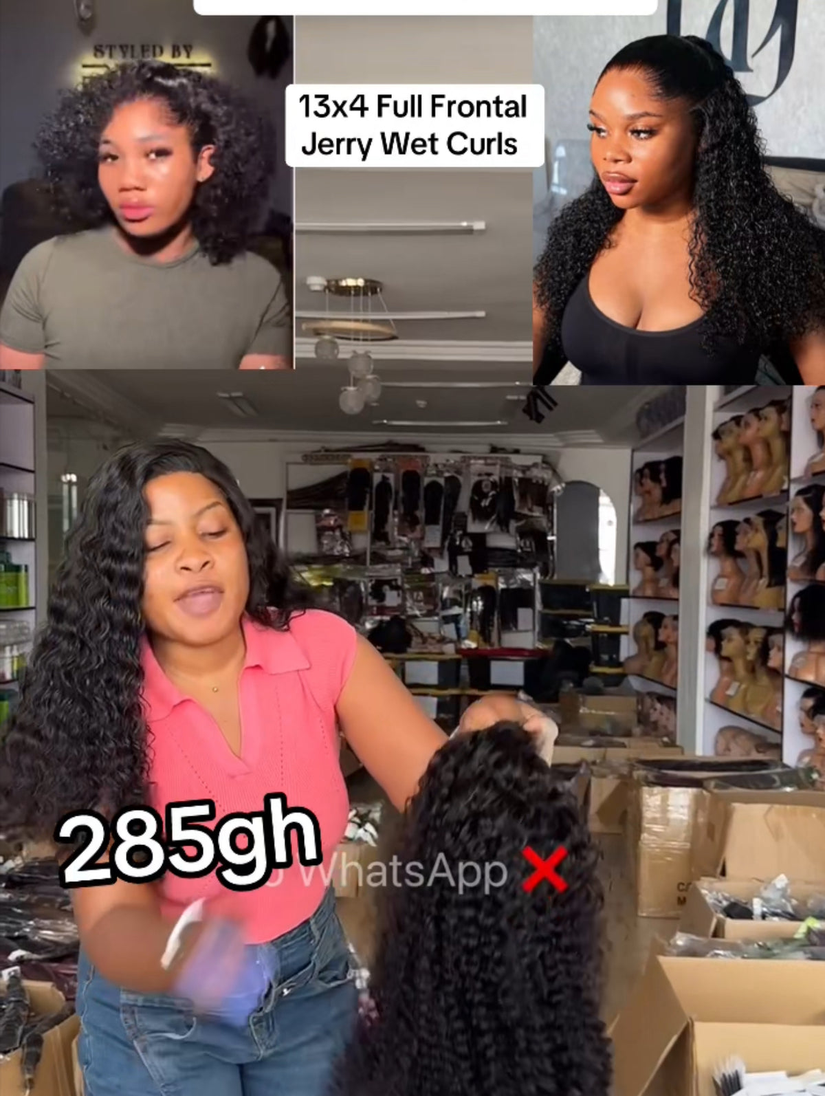 13x4 Full Frontal Jerry Wet Curls