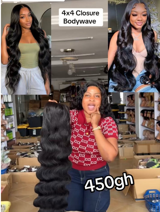 4x4 Closure Bodywave