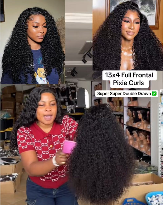 13x4 Full Frontal Pixie Curls SSDD