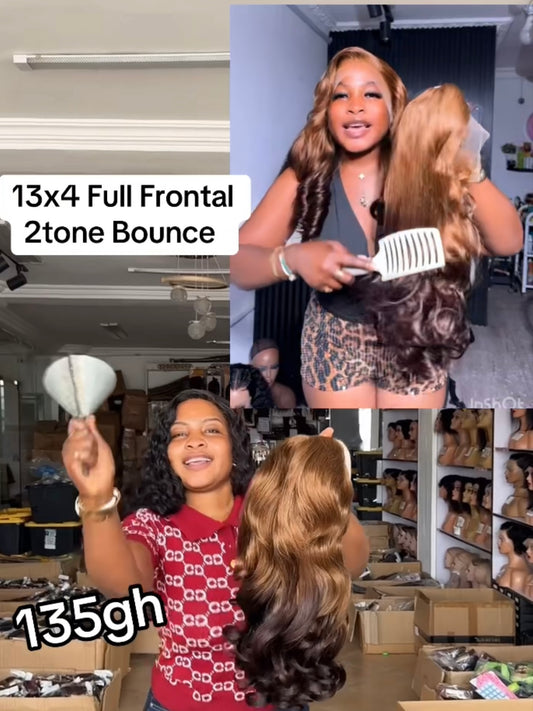 13x4 Full Frontal 2tone Bounce 20”