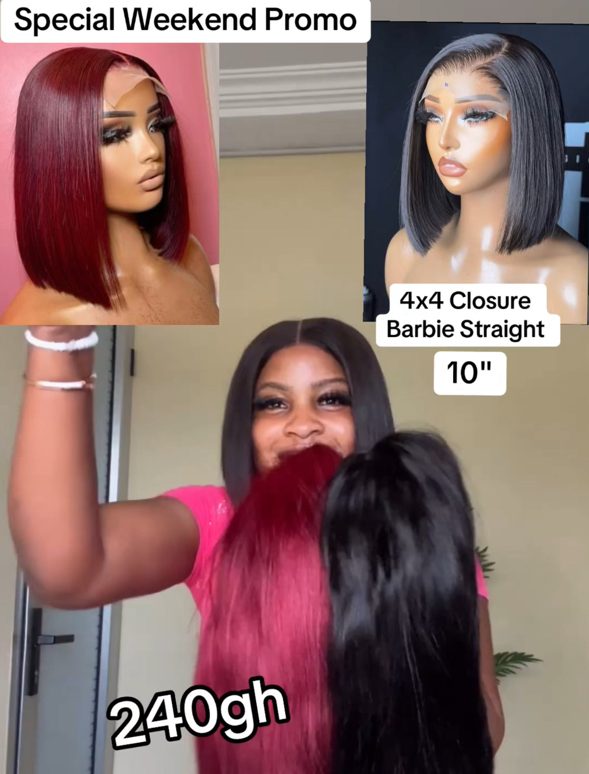 4x4 Closure Barbie Straight