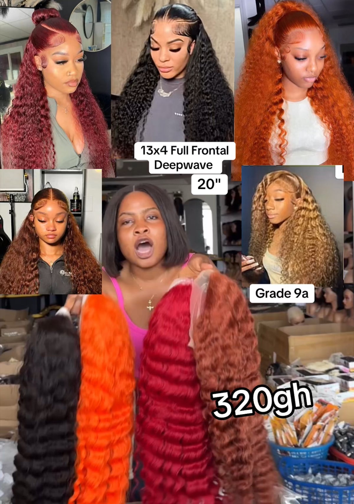 13x4 Full Frontal Deepwave 20”
