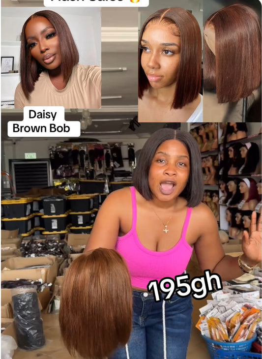 4x4 Closure Daisy Brown Bob