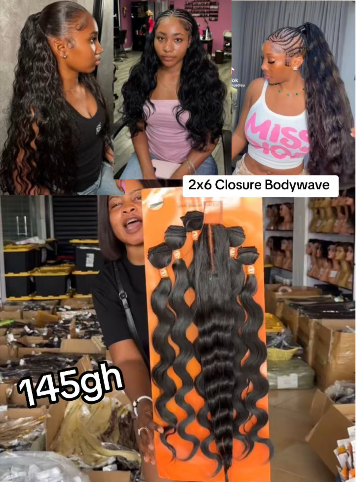 2x6 Closure Bodywave