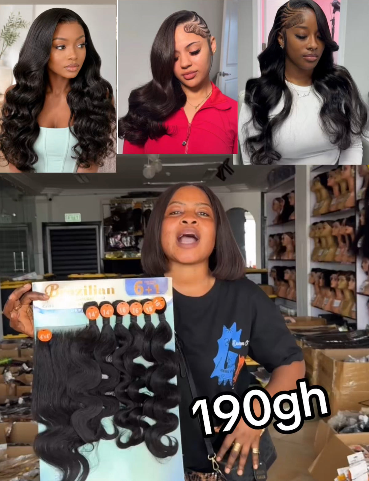 4x4 Closure Bodywave 18”