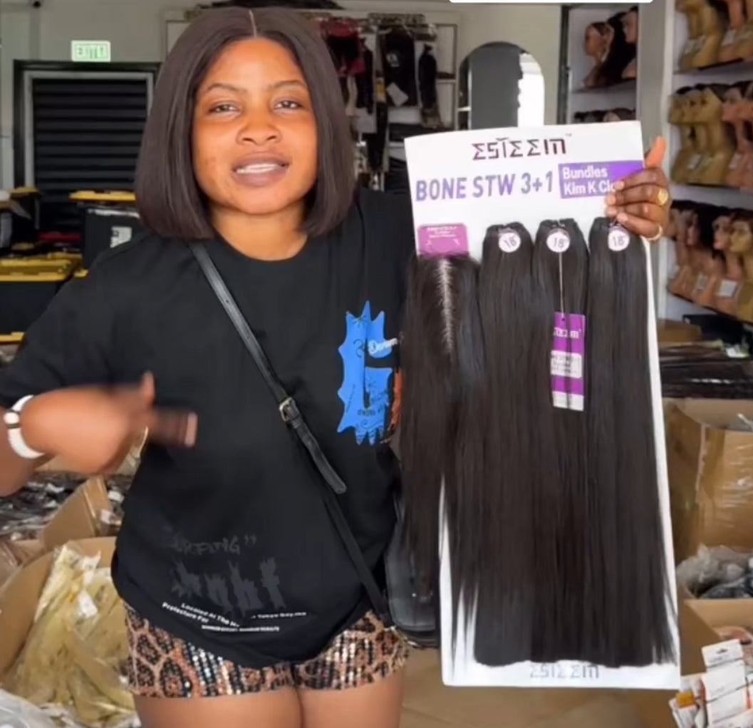 Esteem Bone Straight 2x6 Closure