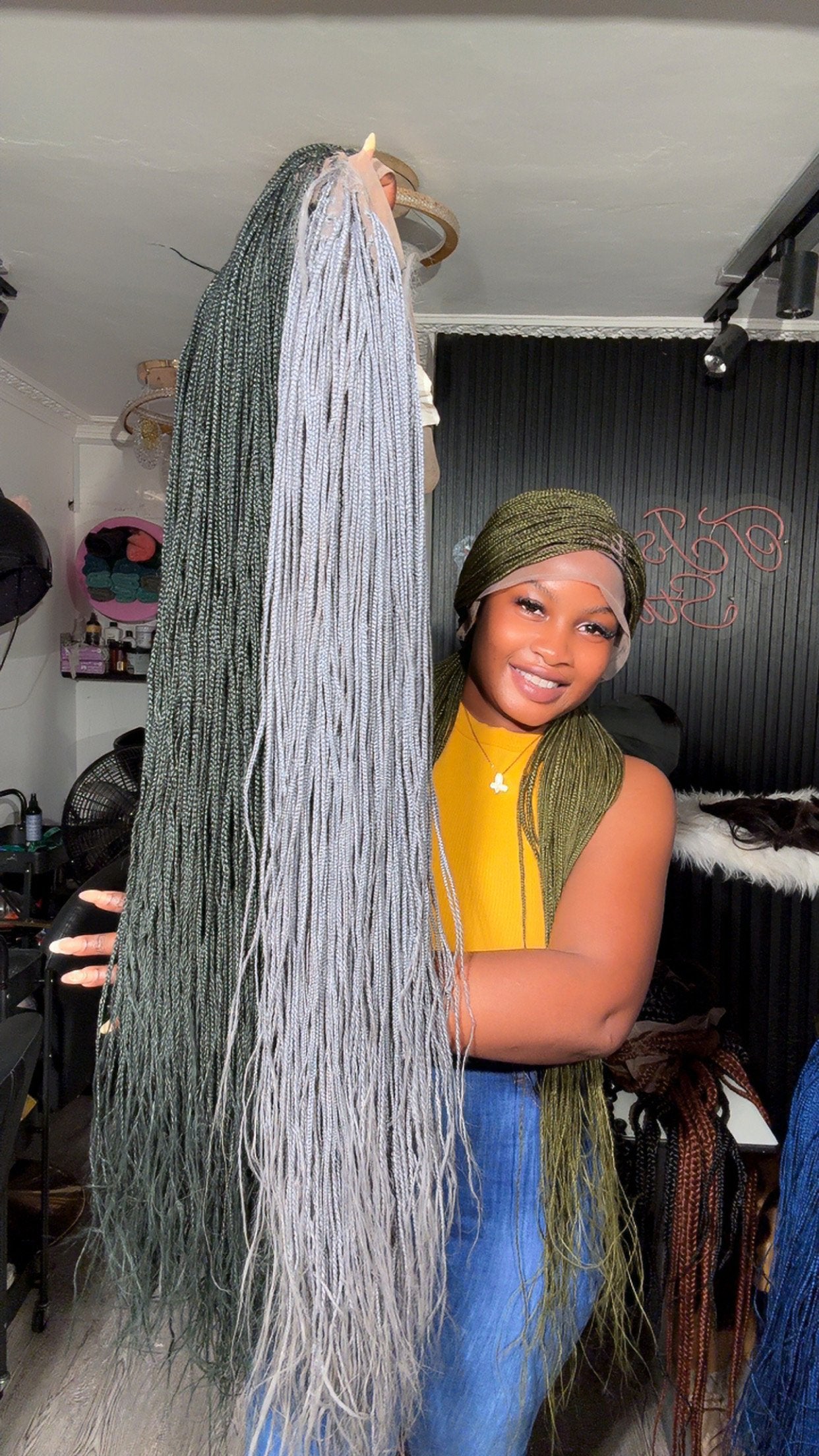 knotless Braided Wigcap
