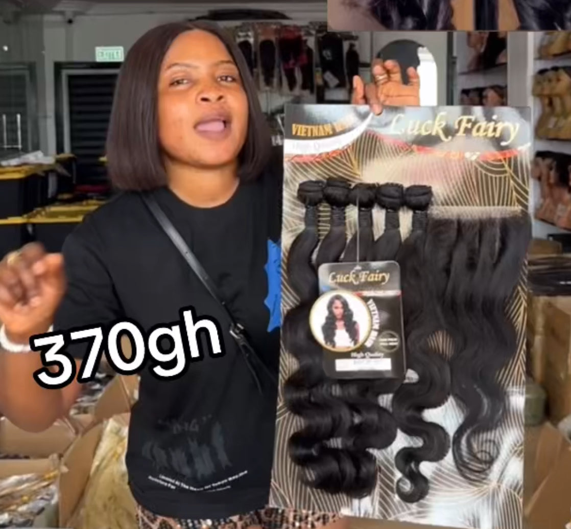 Lucky Fairy Bodywave + 4x4 Closure