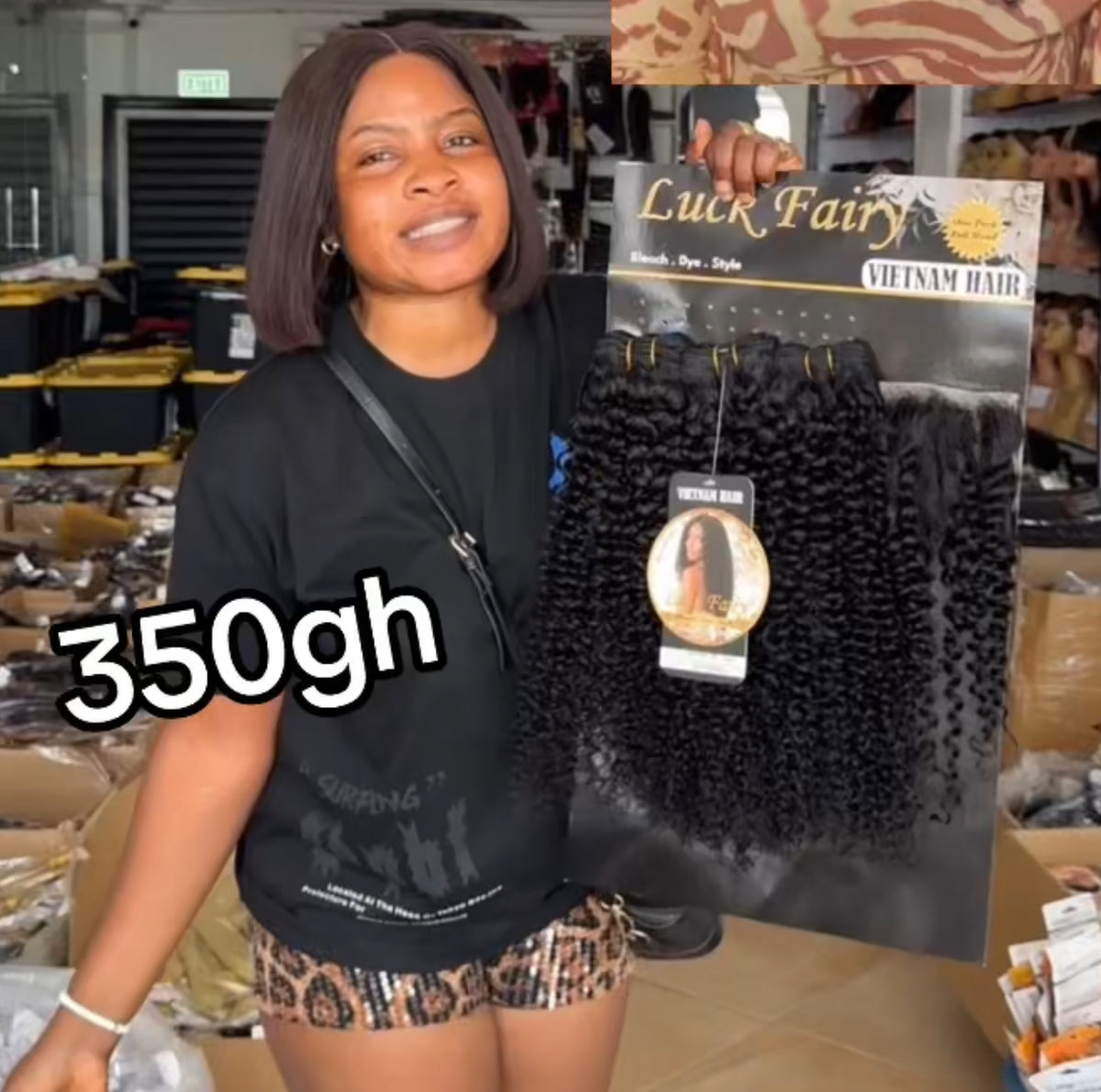 Lucky Fairy Jerry Curl + 4x4 Closure