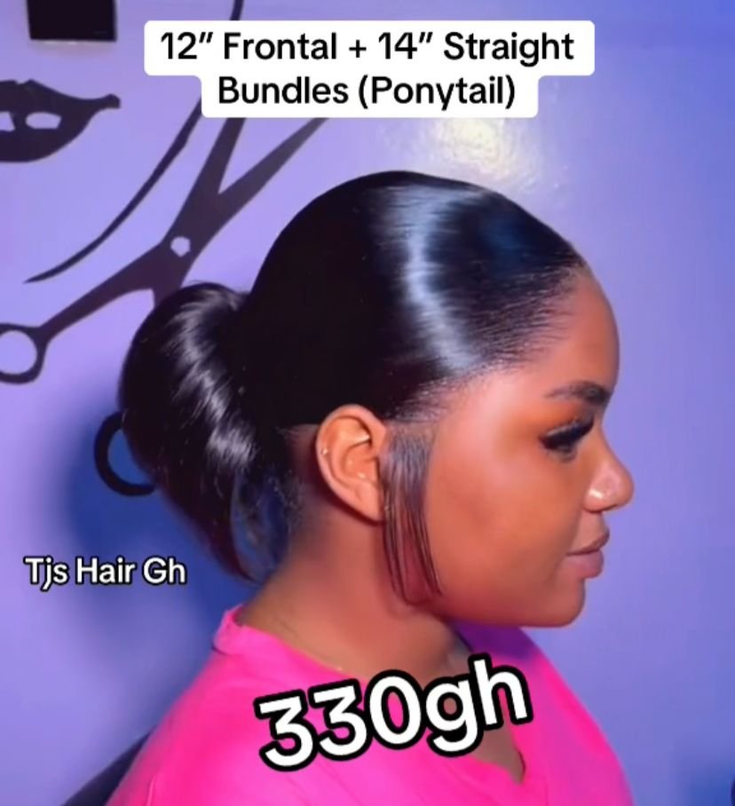 12’Frontal+14" Stw Ponytail