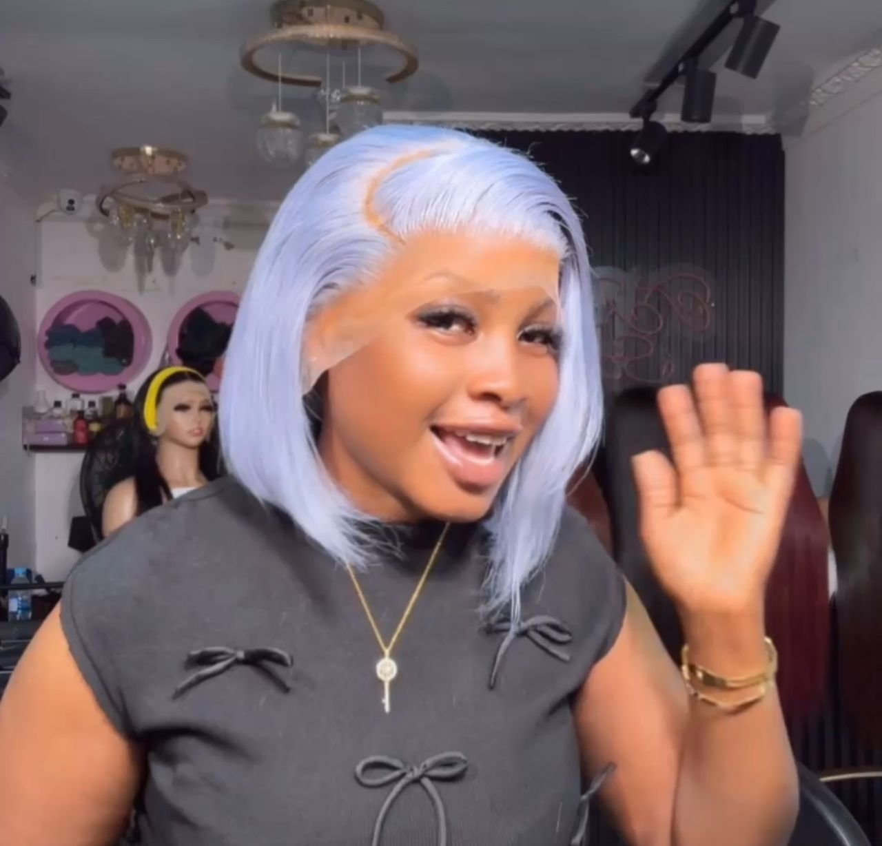 Full Frontal Grey Bob