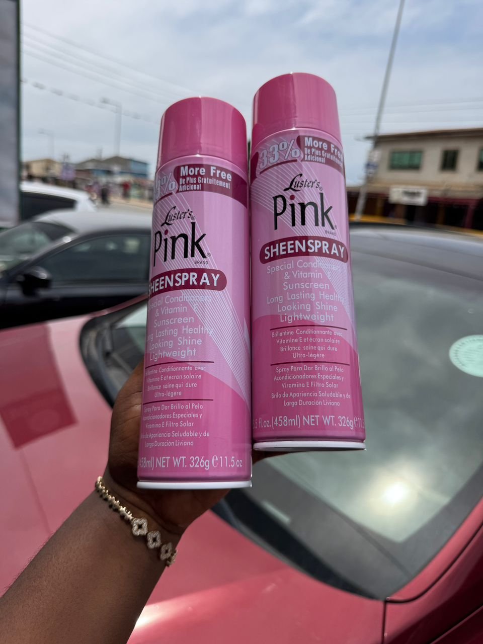 Pink Sheen Spray