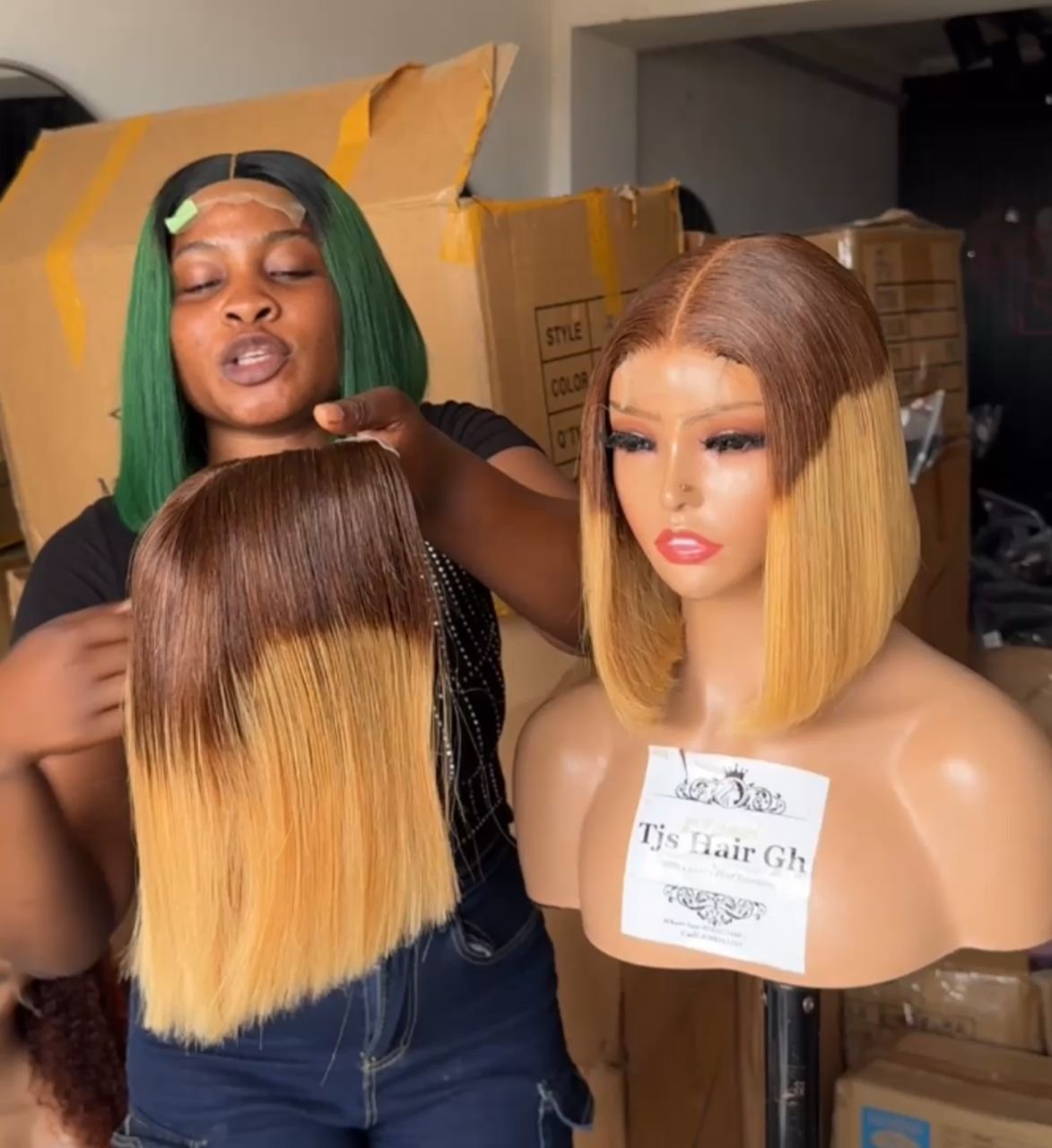 Bone Straight DD Brown/Blonde
