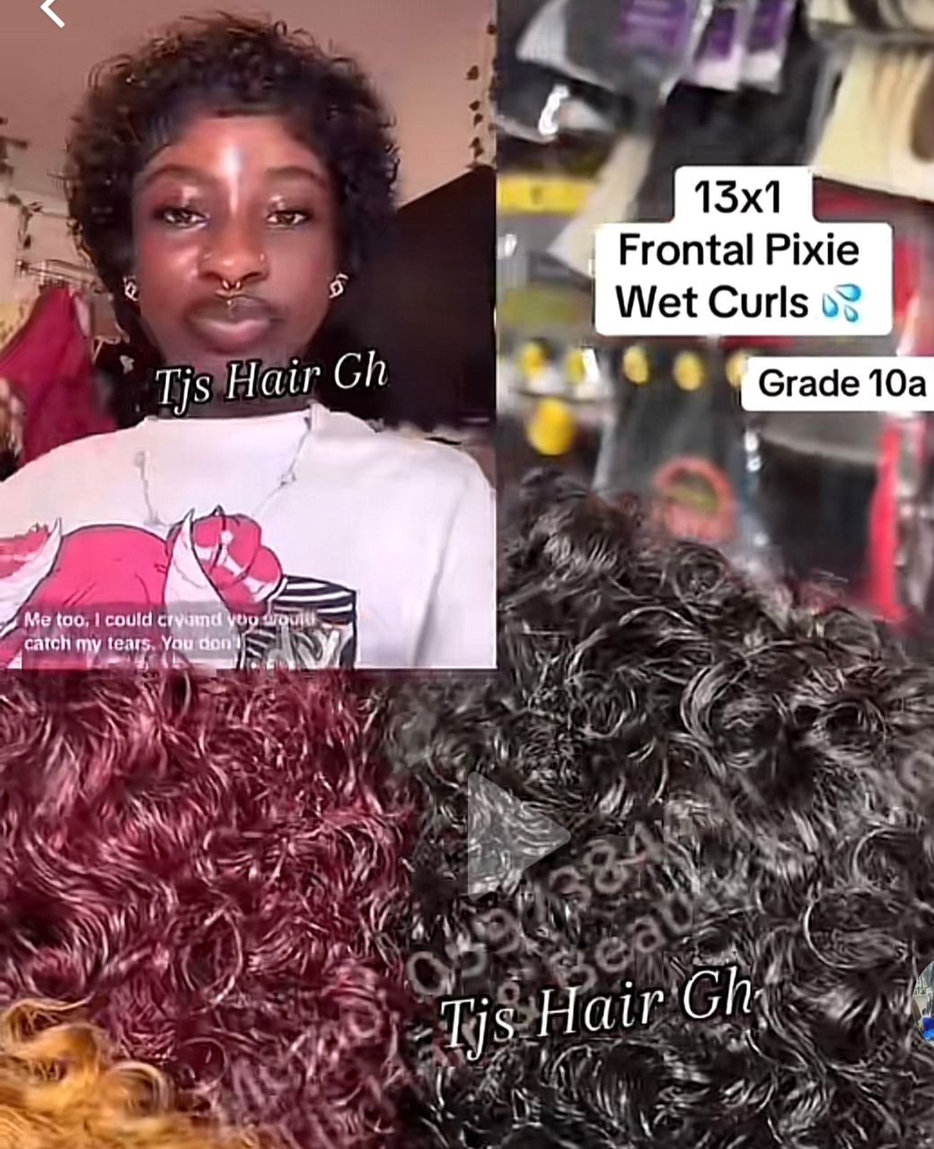 frontal pixie curls