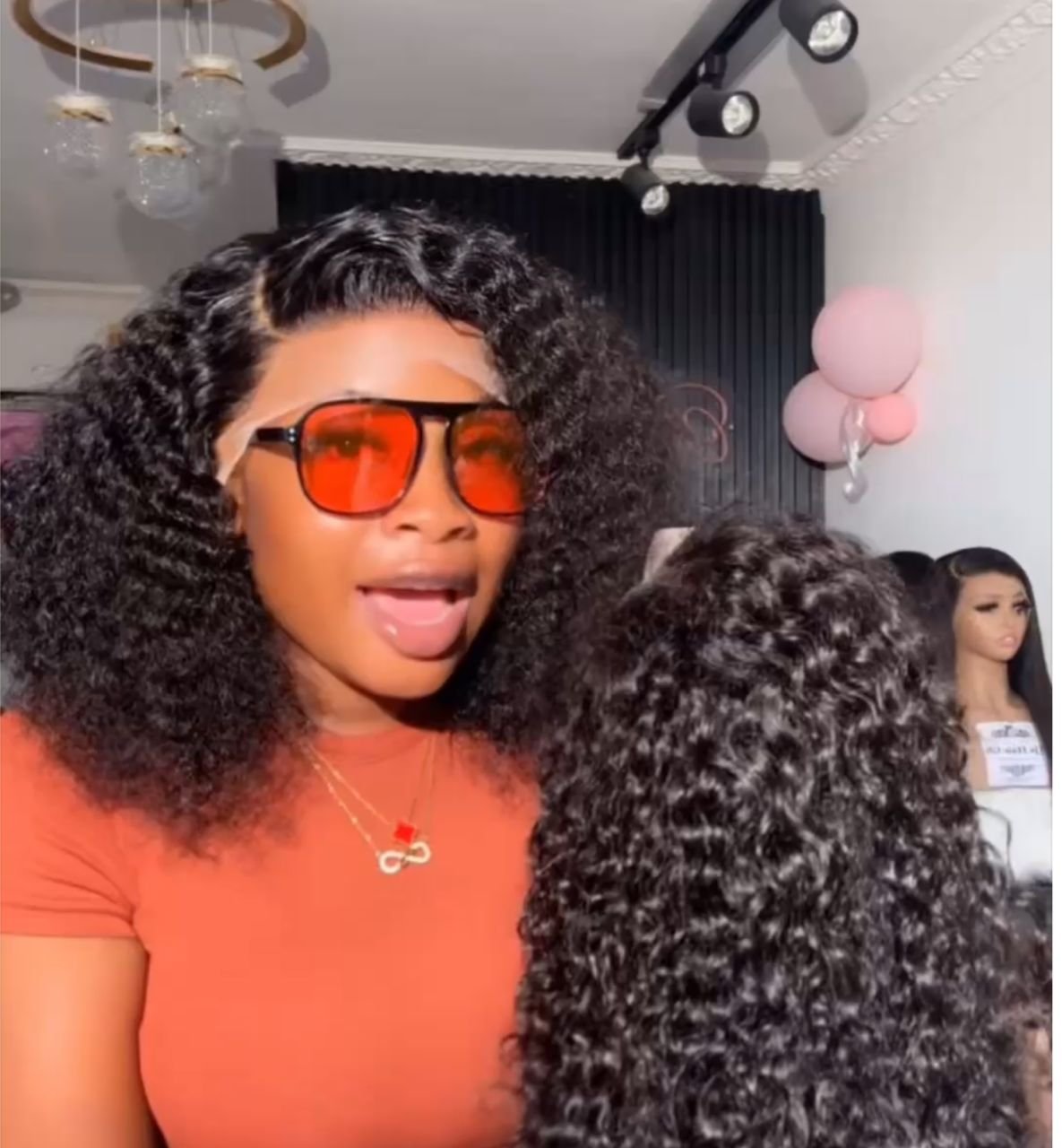 full frontal DD wet curls
