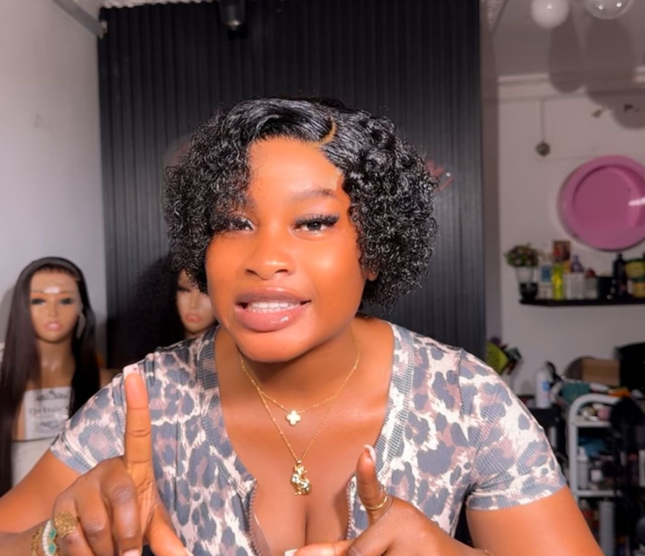 Closure wet curls