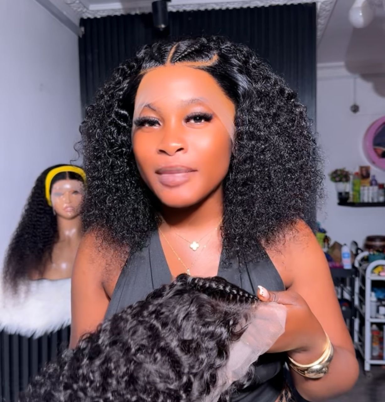 Full Frontal Dior Wet Curls