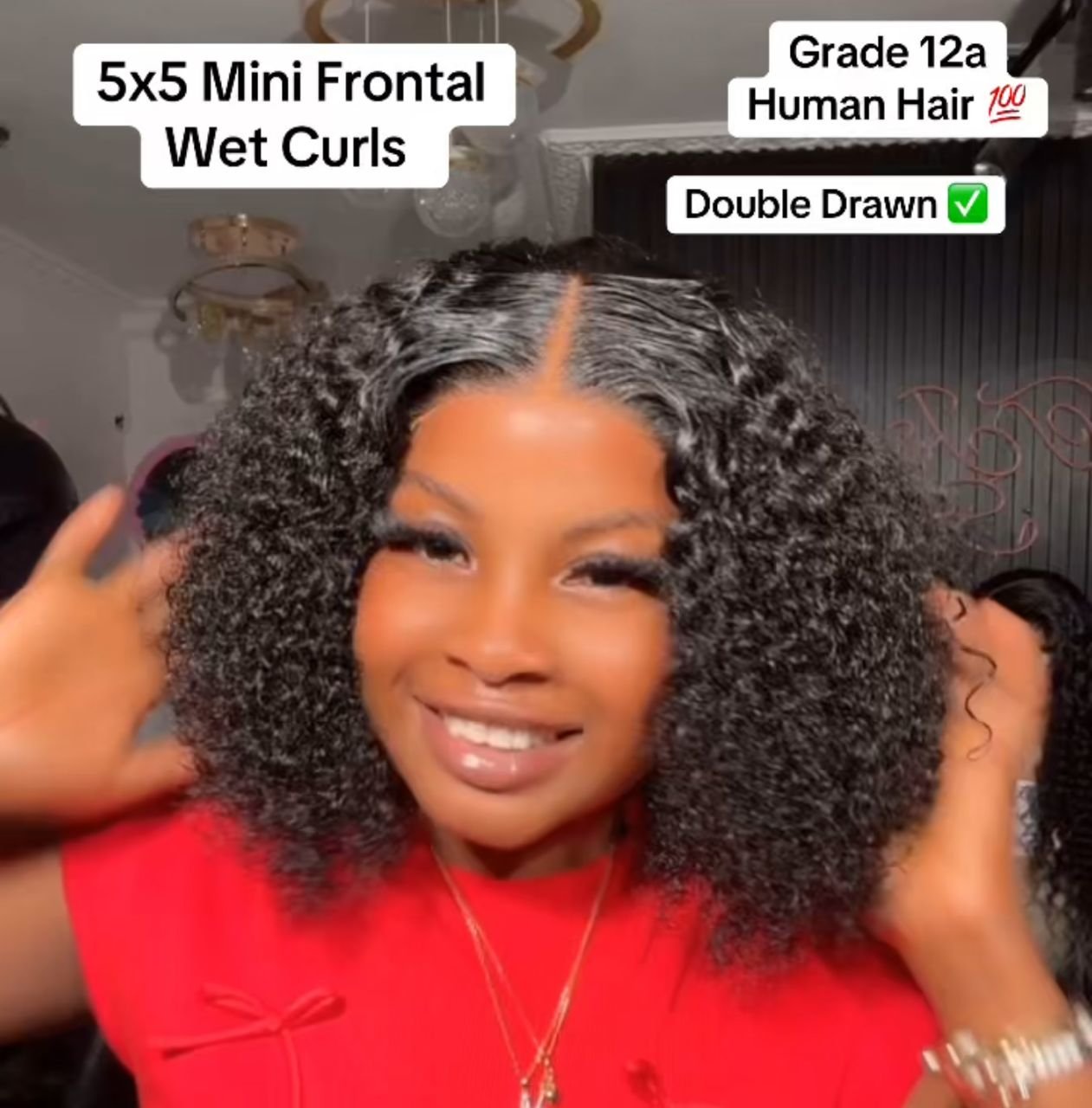 Mini Frontal Wet Curls