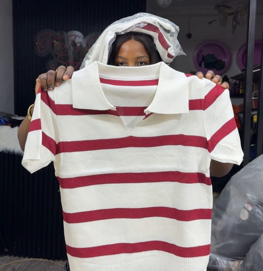 striped lacoste top