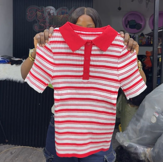 Striped Lacoste Top
