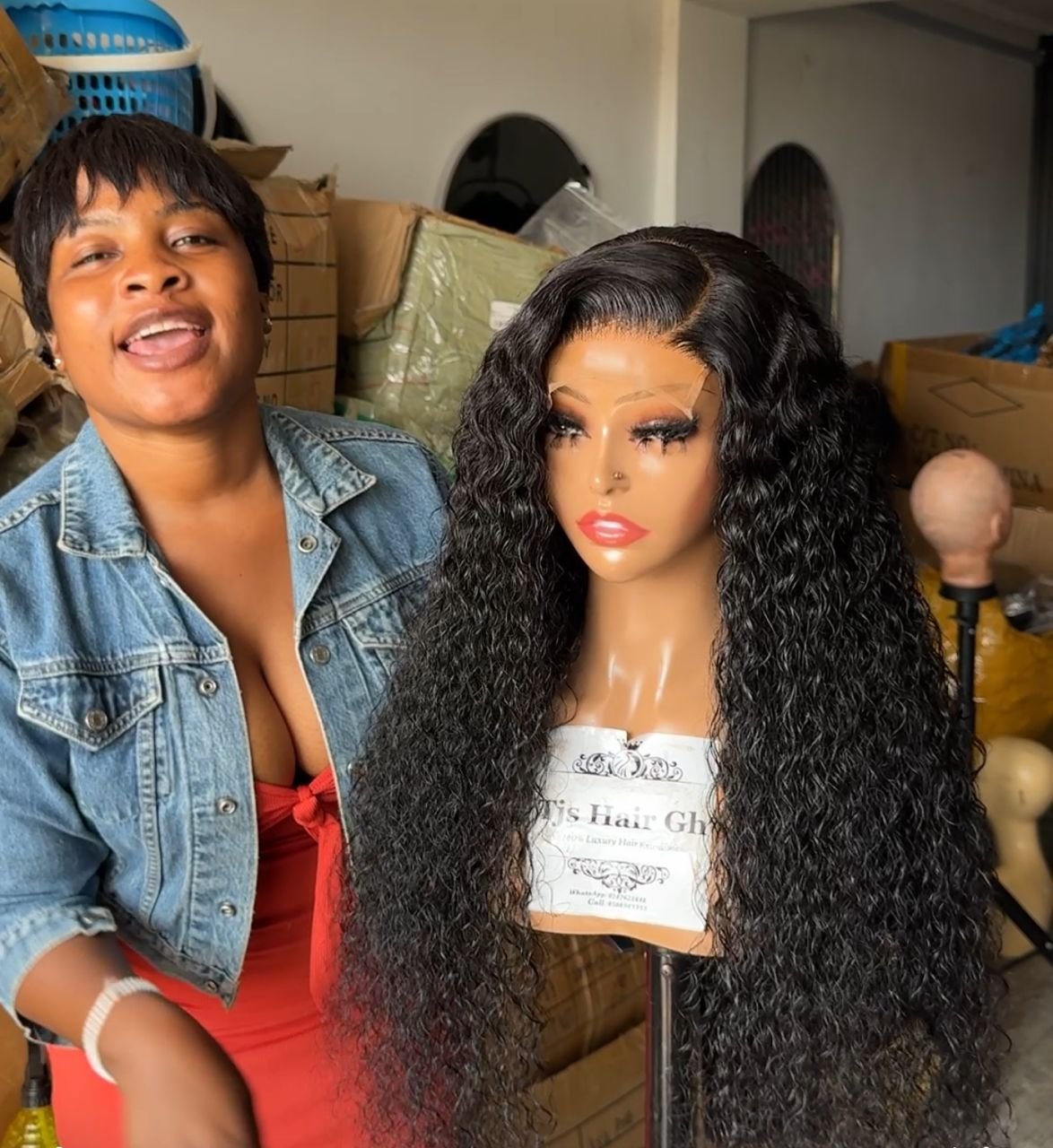 Closure Rose Wet Curls