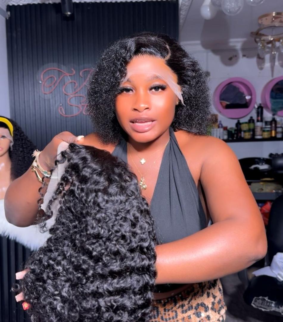 13x4 Full Frontal Wet Curls