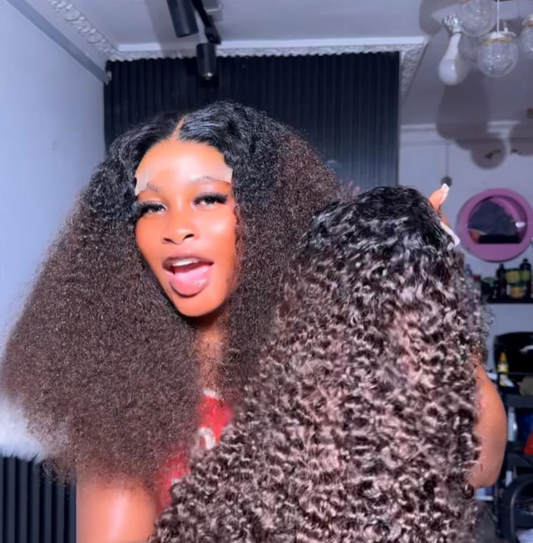 5x5 Mini Frontal RAW Luxury Curls  [ 1b/honey brown ]