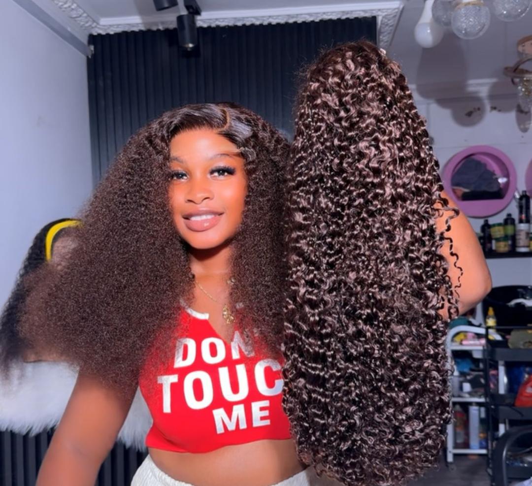 5x5 Mini Frontal RAW Luxury Curls  [ honey brown ]
